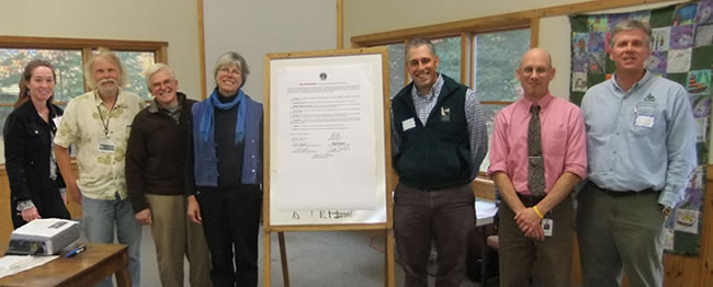 Founding members of the Kennebec Woodland Partnership.