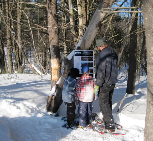 A family enjoys winter fun at Curtis Homestead in Leeds.<br />Photo credit Pam Bell A family enjoys winter fun at Curtis Homestead in Leeds. Photo credit Pam Bell