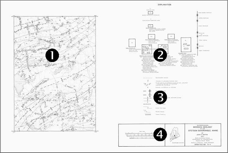 sample reconnaissance bedrock map